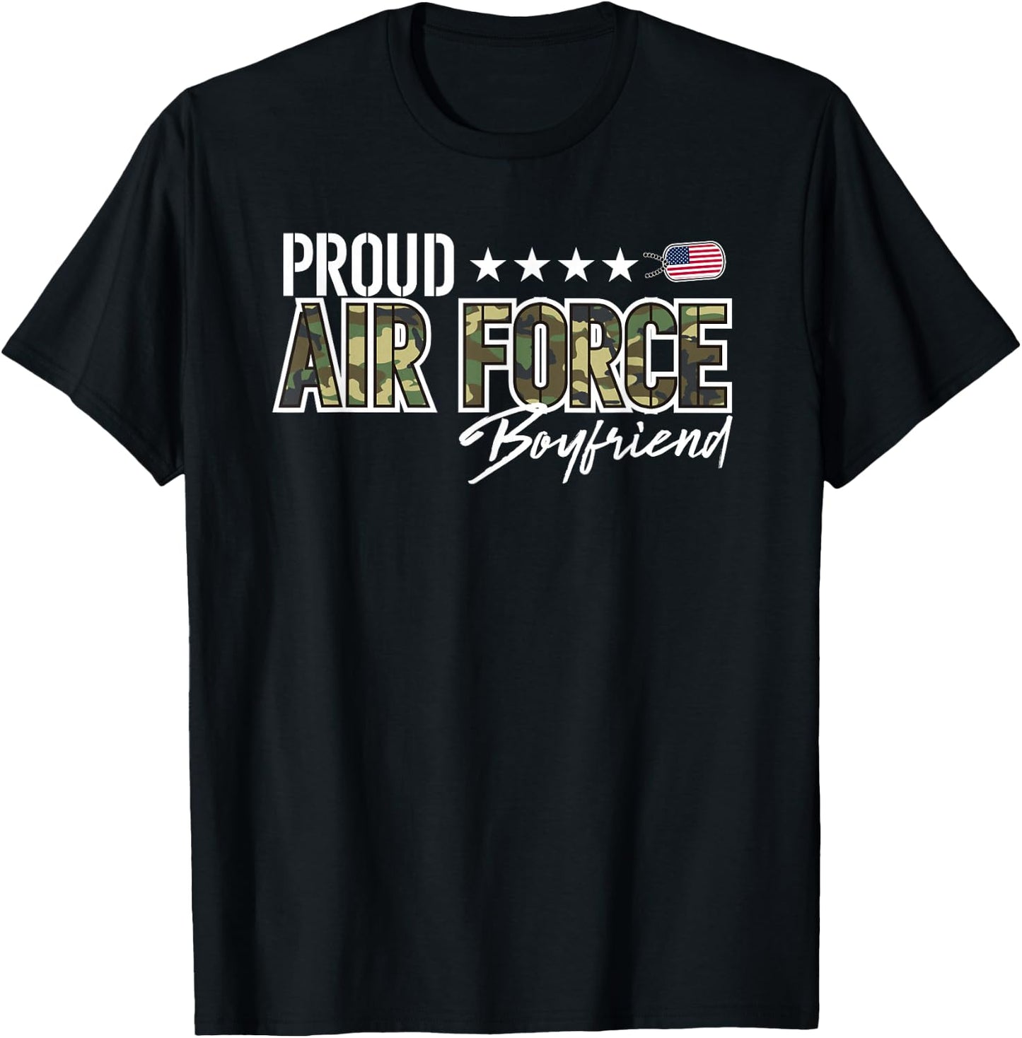 OCP Proud Air Force Boyfriend T-Shirt - T-Shirt | Black