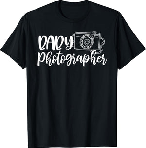 Cute Baby Photographer - Newborn Photography Design T-Shirt - T-Shirt | Black