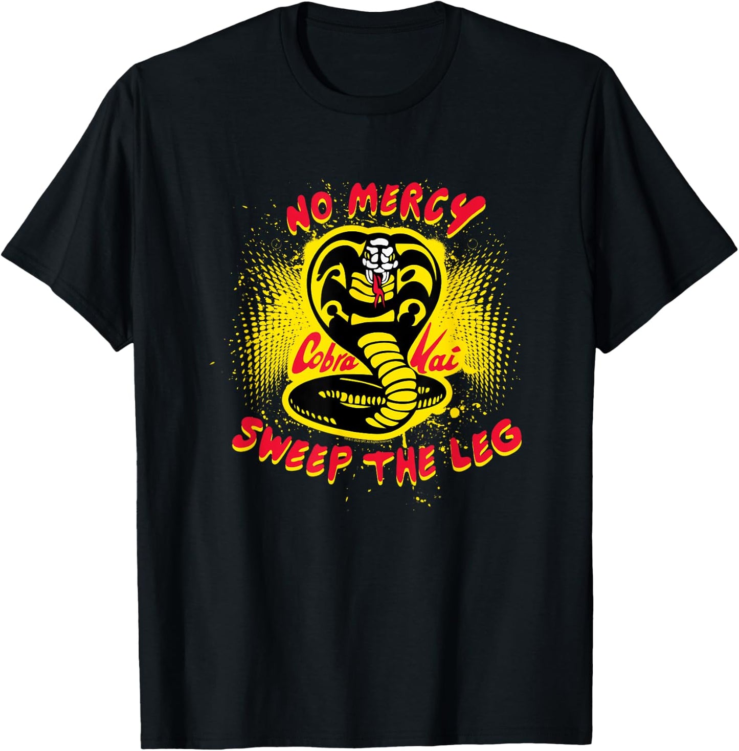 Cobra Kai No Mercy Sweep the Leg T-Shirt - T-Shirt | Black
