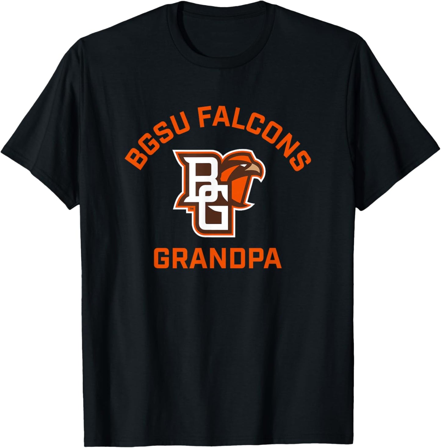 Bowling Green BGSU Falcons Arched Grandpa T-Shirt - T-Shirt | Black