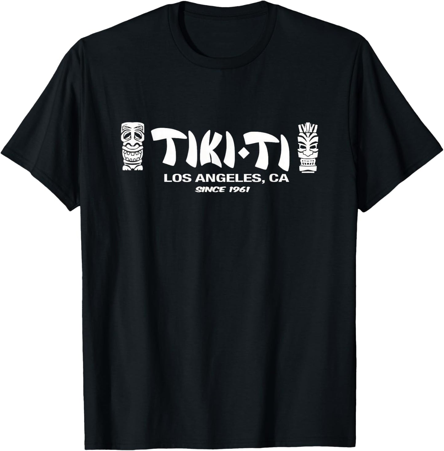 Tiki Ti Bar Los Angeles Retro Vintage T-Shirt - T-Shirt | Black