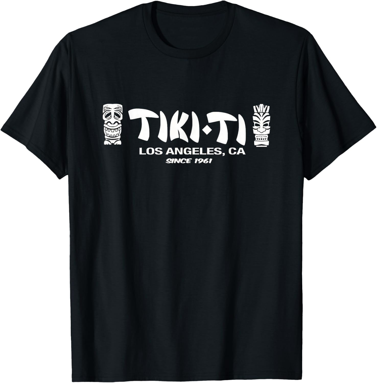 Tiki Ti Bar Los Angeles Retro Vintage T-Shirt - T-Shirt | Black