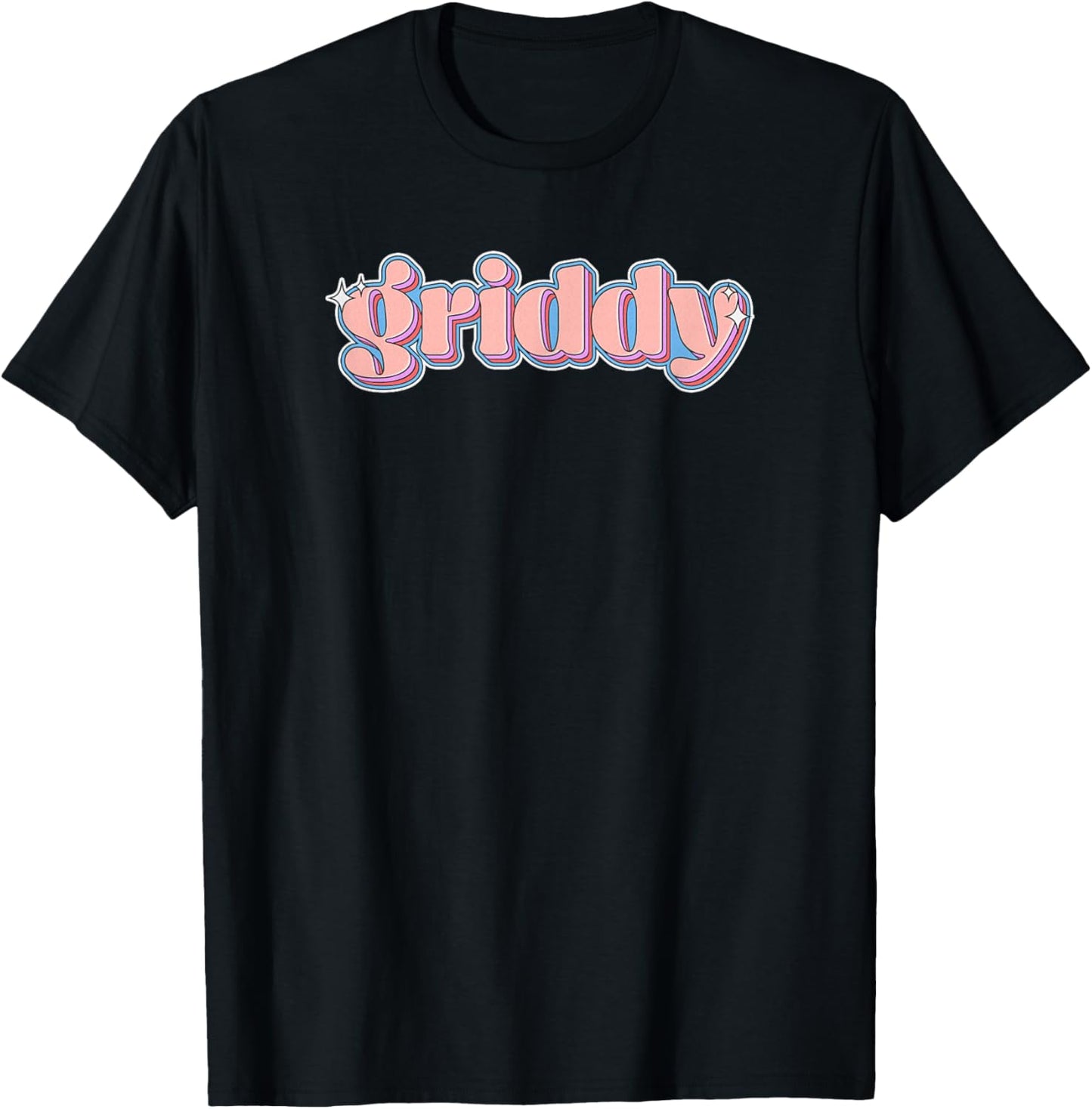 Hit The Griddy: Brainrot Meme Retro Sparkle Griddy T-Shirt - T-Shirt | Black