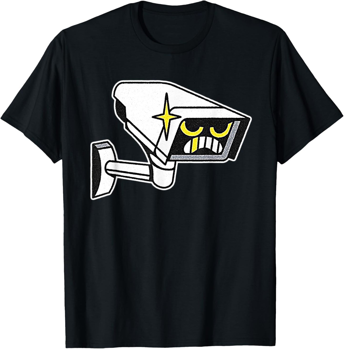 Surveillance Camera Traditional Traditional Tattoo Flash T-Shirt - T-Shirt | Black