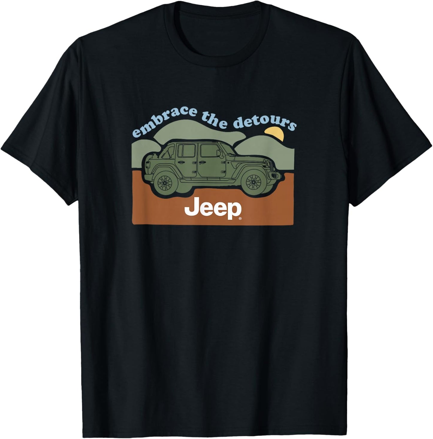 Jeep Embrace the Detours T-Shirt - T-Shirt | Black