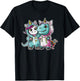 Unicorn T-Rex Best Friends Dinosaur Costume T-Shirt - T-Shirt | Black