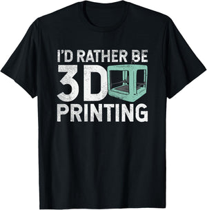 3D Printing, Custom 3D Printing, 3D Print T-Shirt - T-Shirt | Black