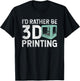 3D Printing, Custom 3D Printing, 3D Print T-Shirt - T-Shirt | Black