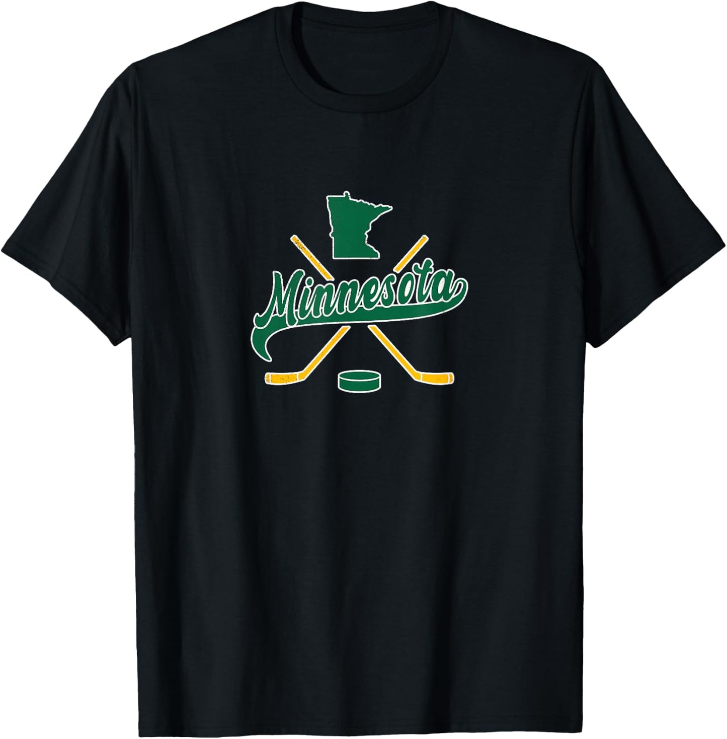 Minnesota State of Hockey T-Shirt - T-Shirt | Black