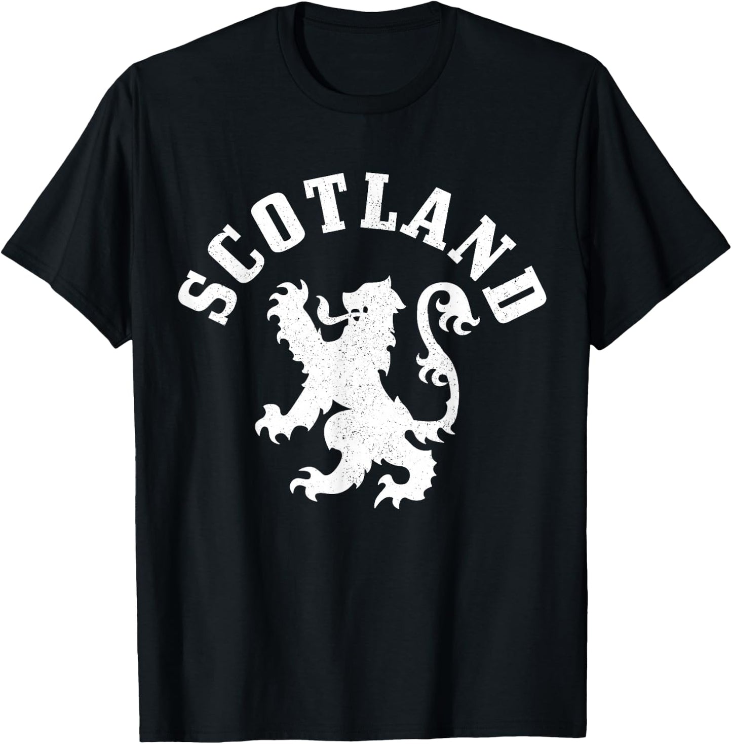 Scotland Vintage Lion Scotland Pride Gift UK T-Shirt - T-Shirt | Black