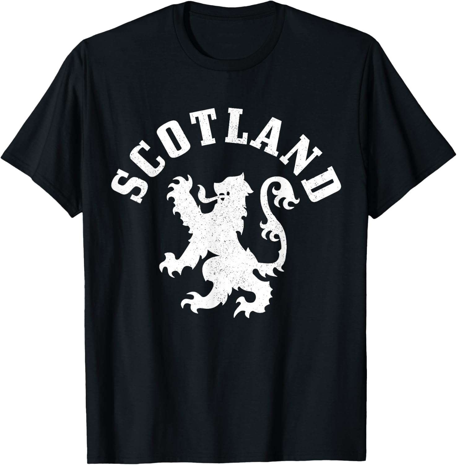 Scotland Vintage Lion Scotland Pride Gift UK T-Shirt - T-Shirt | Black
