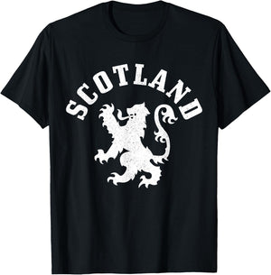 Scotland Vintage Lion Scotland Pride Gift UK T-Shirt - T-Shirt | Black