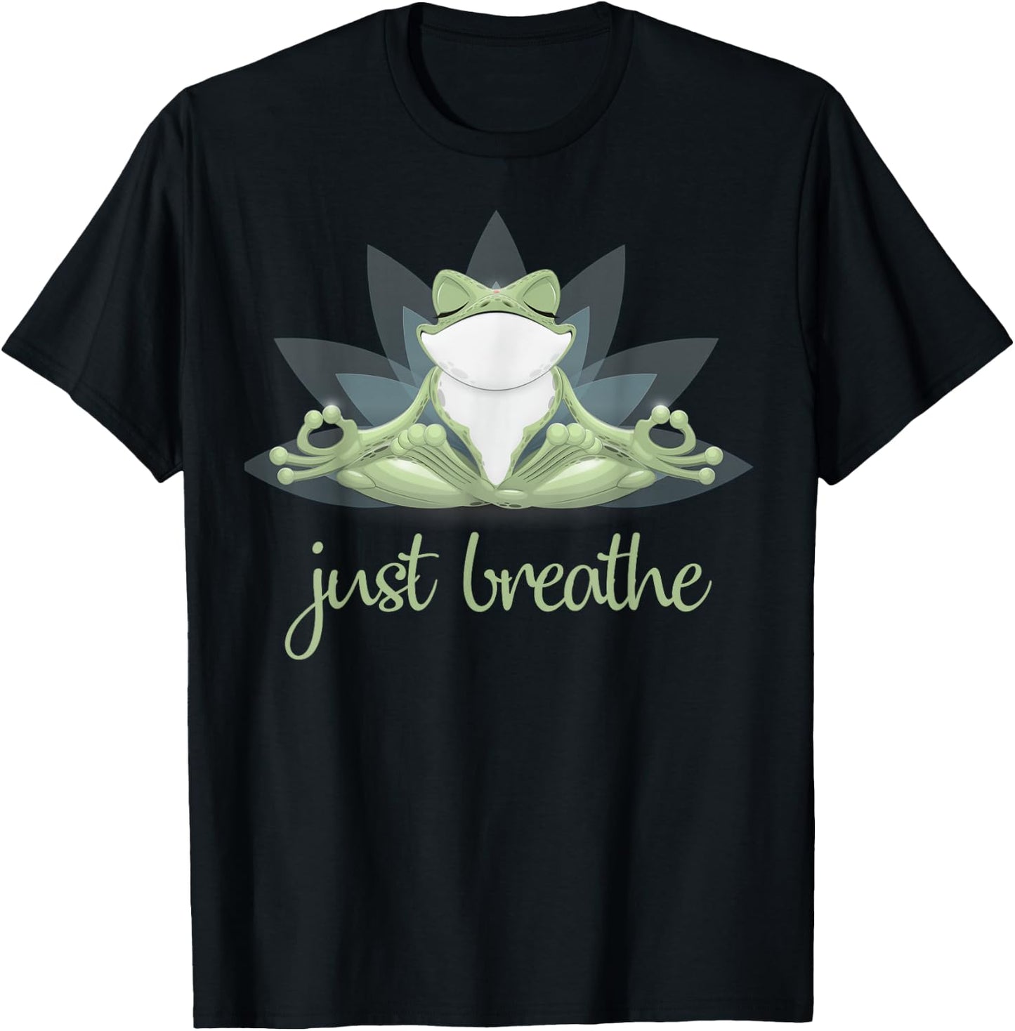 Funny Frog Yoga Meditation Pilates Yoga Animals Lover T-Shirt - T-Shirt | Black