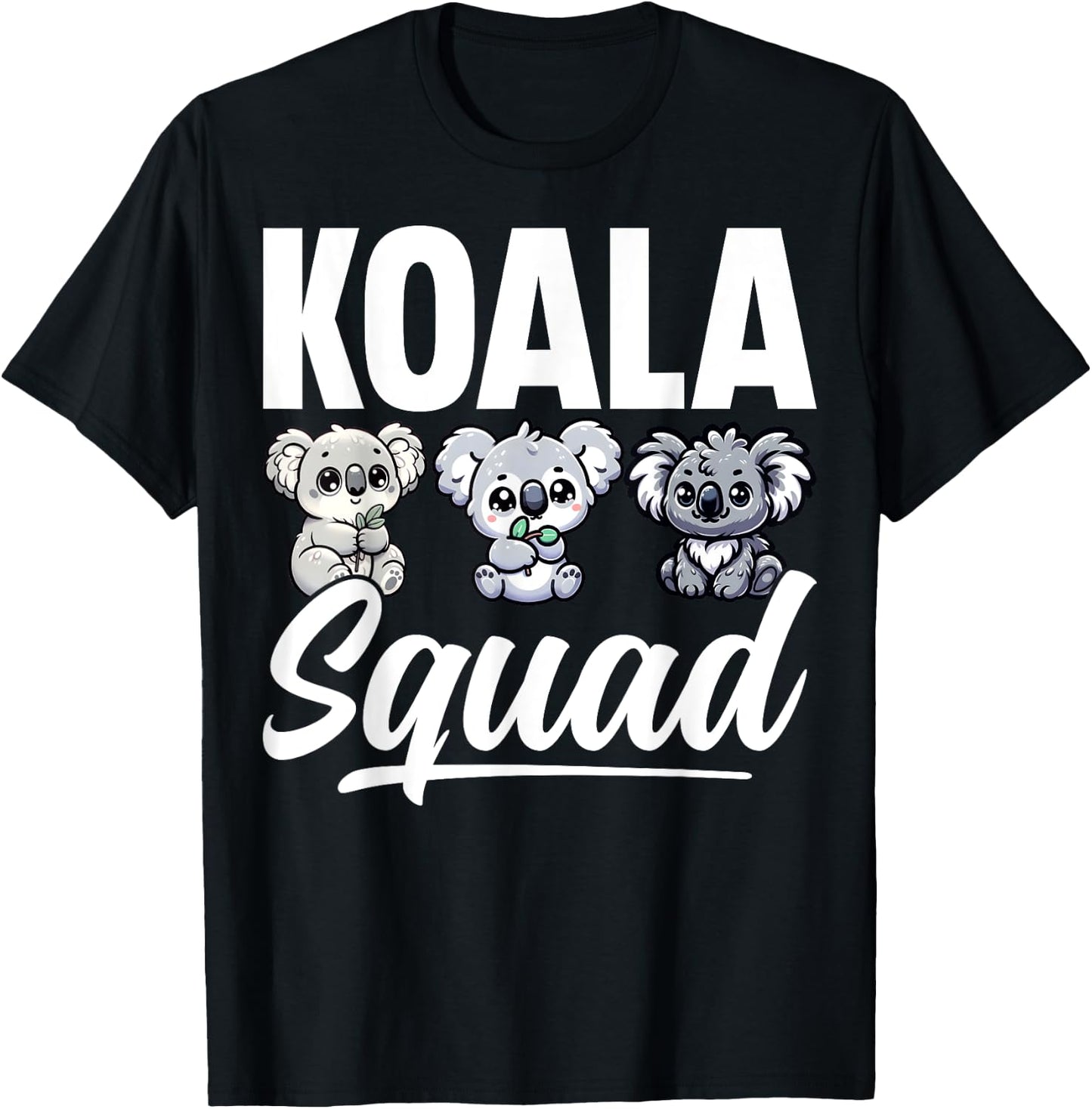 Koala Squad Gifts - Funny Koala Bear Lover Men Women Kids T-Shirt - T-Shirt | Black