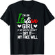 I'm an Italian Girl If My Mouth Doesn't Say It My face Will T-Shirt - T-Shirt | Black