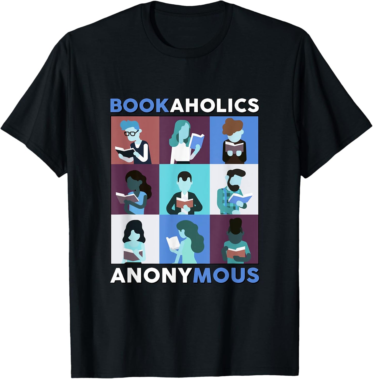 BookAholics Anonymous T-Shirt - T-Shirt | Black