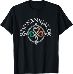 Vintage Shenanigator Saint Patrick Day 2021 T-Shirt - T-Shirt | Black