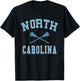 North Carolina Lacrosse Vintage NC LAX Weathered T-Shirt - T-Shirt | Black