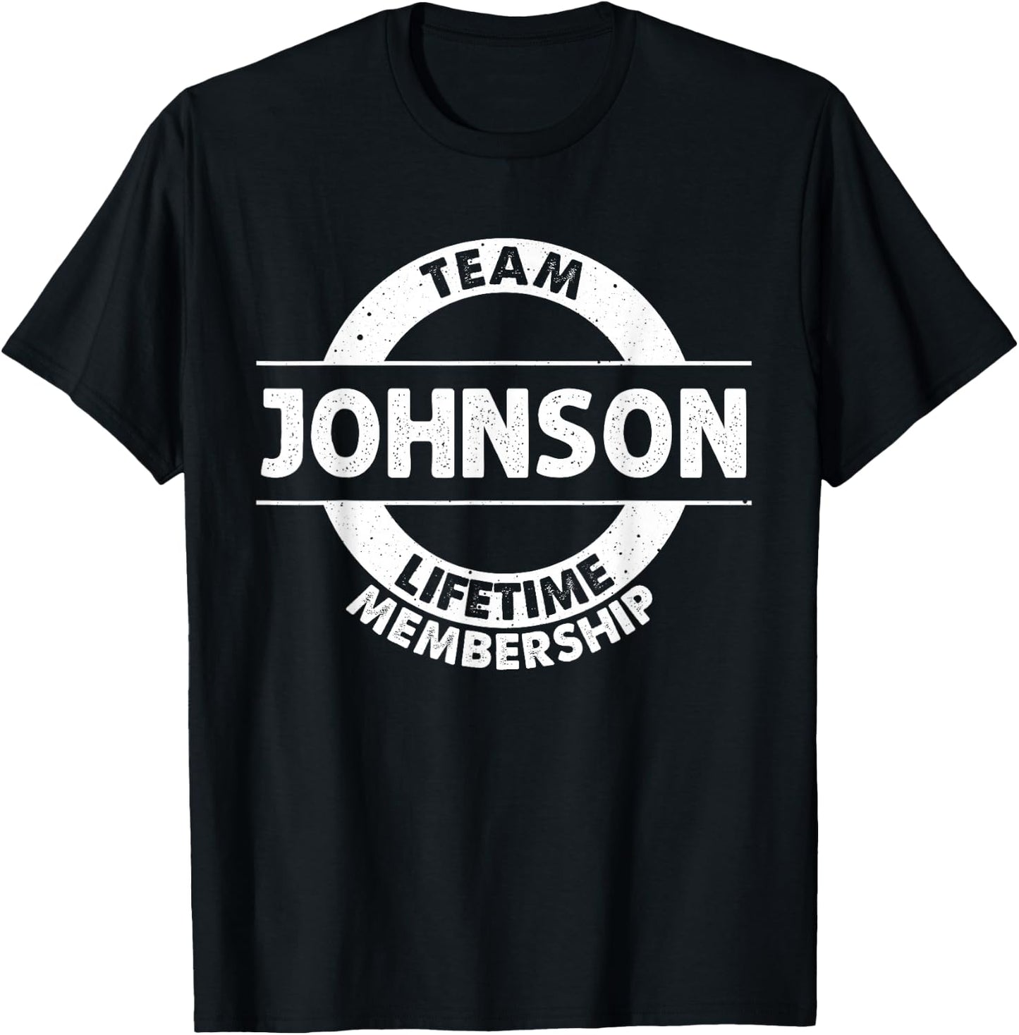 JOHNSON Gift Funny Surname Family Tree Birthday Reunion Idea T-Shirt - T-Shirt | Black