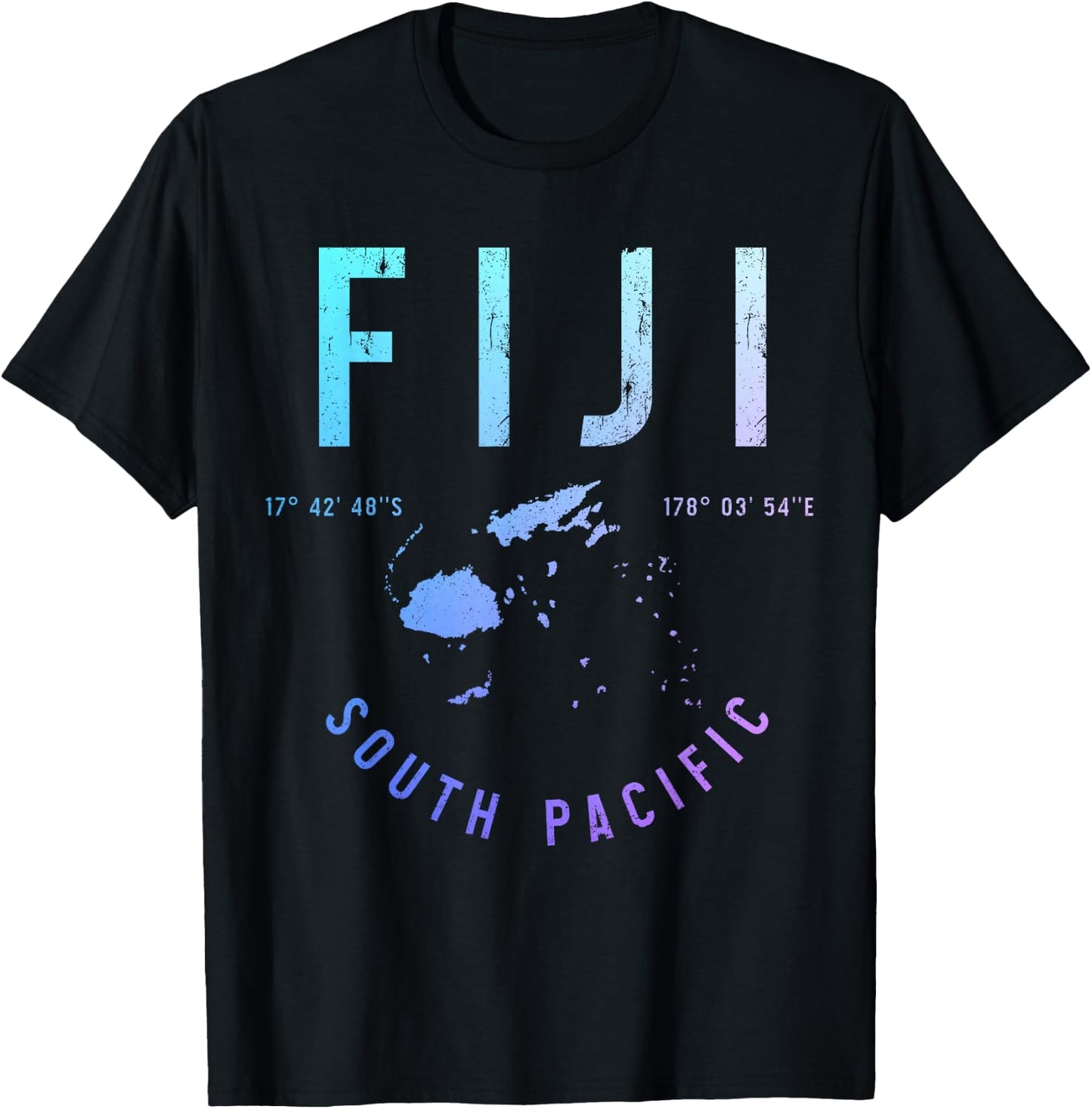Fiji Islands South Sea Fiji Islands Souvenir T-Shirt - T-Shirt | Black