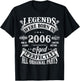 19th Birthday 19 Years Old Vintage Legends Born In 2006 T-Shirt - T-Shirt | Black