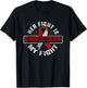 Her fight is my fight Squamous Cell Carcinoma Awareness T-Shirt - T-Shirt | Black