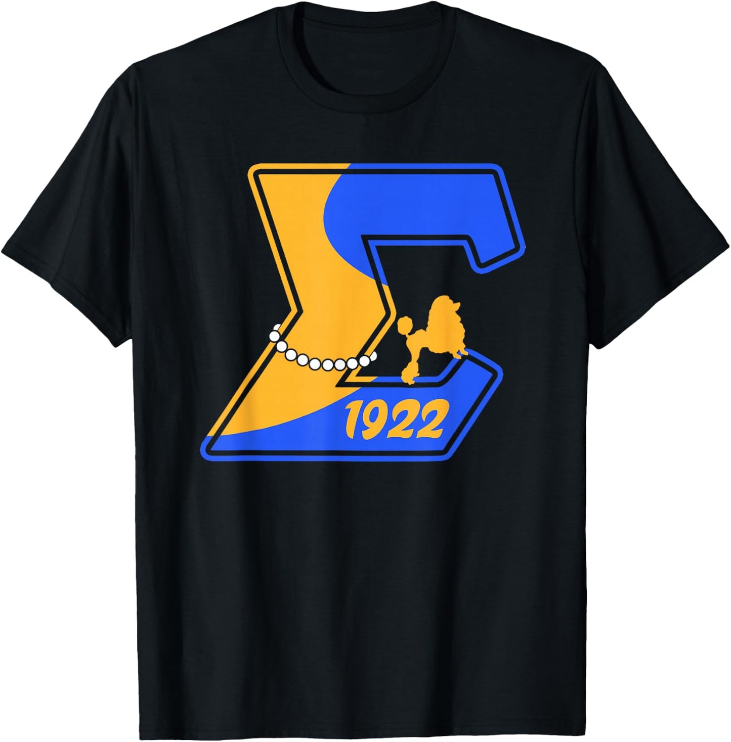Sigma Gamma Rho Paraphernalia, Sigma Pretty Poodles Sorority T-Shirt - T-Shirt | Black