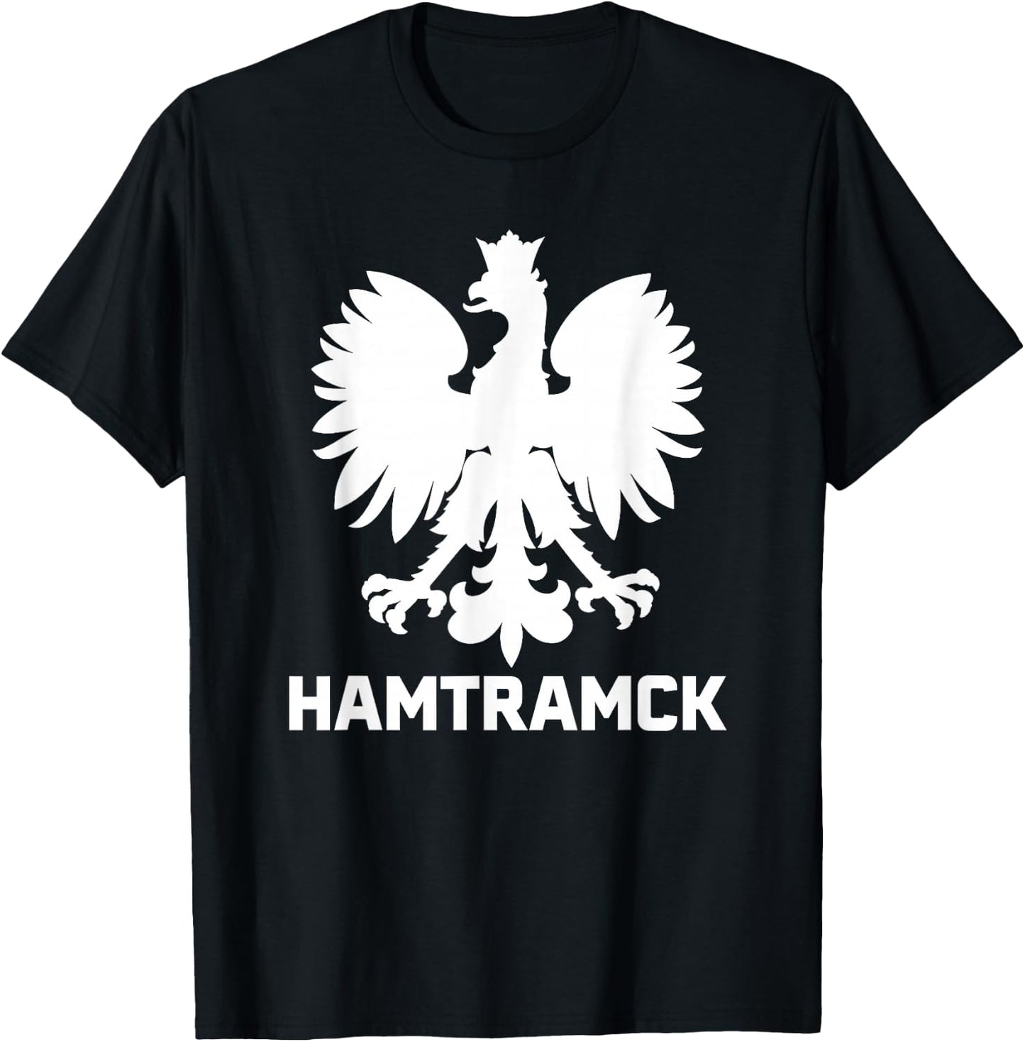 Hamtramck Michigan Polish Pride Area Code 313 T-Shirt - T-Shirt | Black