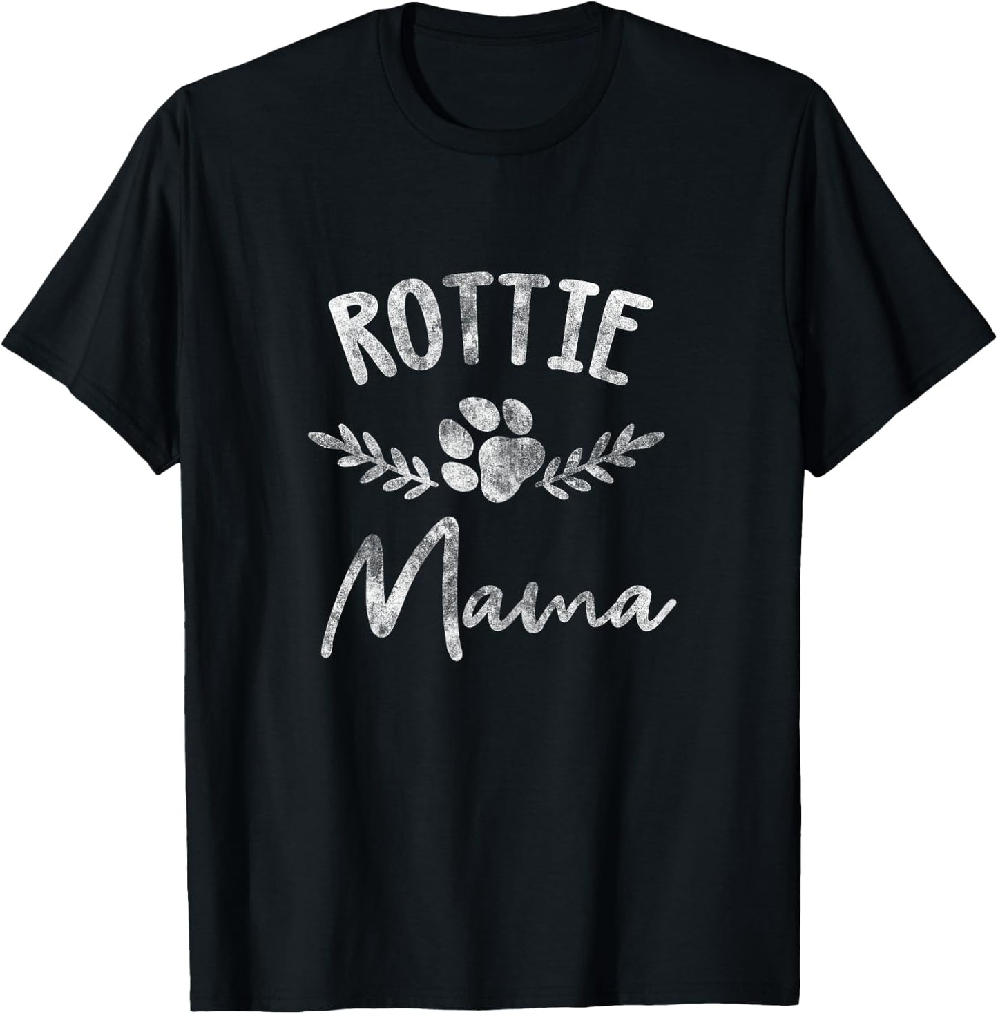 Rottie Mama Design For Rottweilier Mom - Rottie Mom T-Shirt - T-Shirt | Black