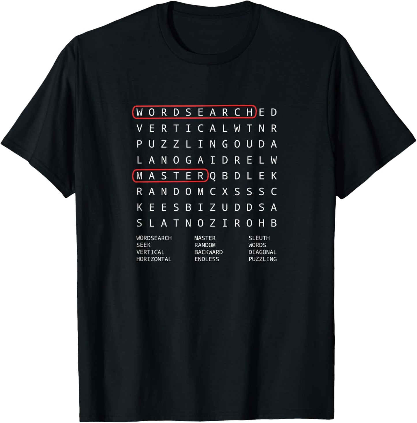 Alien Sheephead Word Search Puzzle WordSearch T-Shirt - T-Shirt | Black
