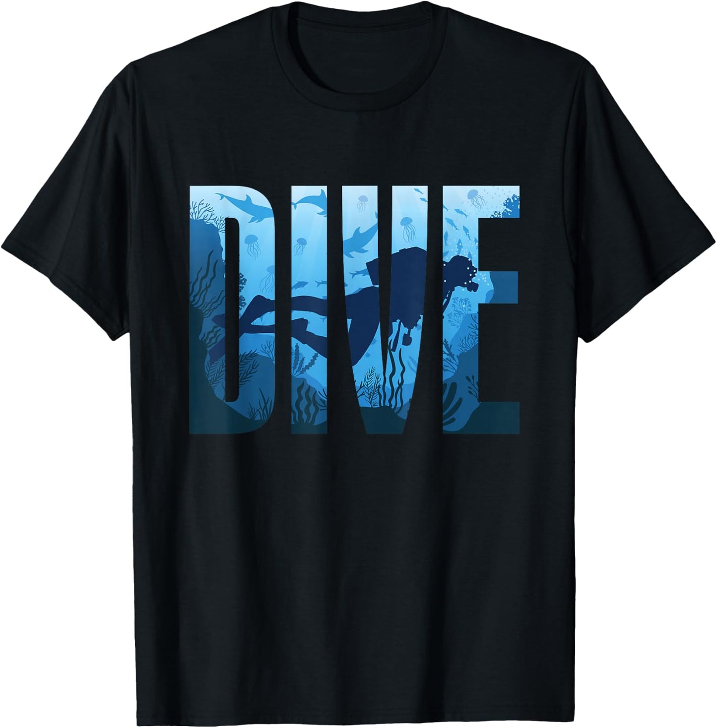 Dive Scuba Diving T-Shirt - T-Shirt | Black