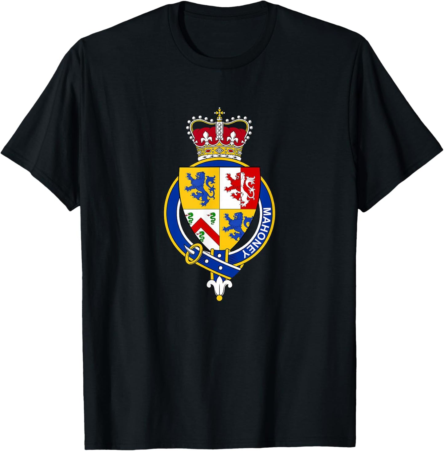 Mahoney Coat of Arms - Family Crest T-Shirt - T-Shirt | Black