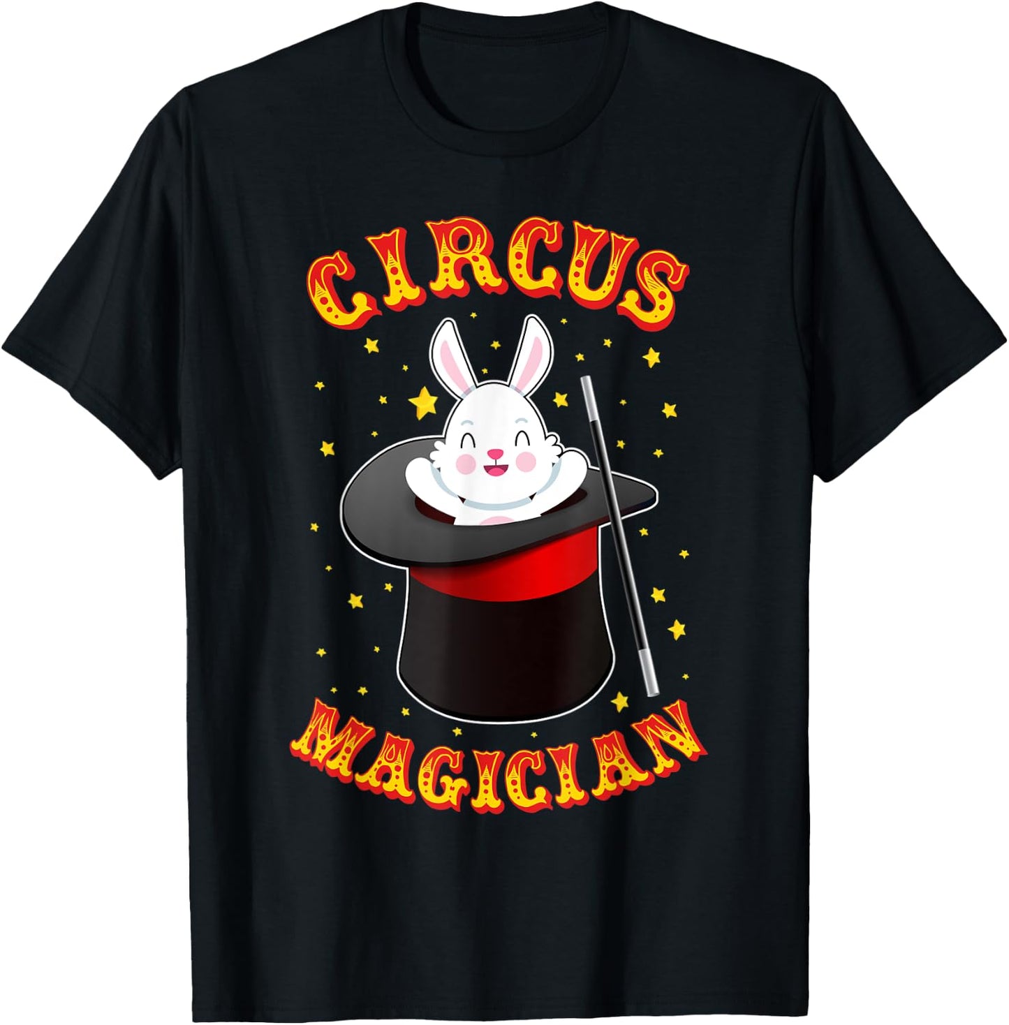 Circus Magician Costume - Circus Party Shirt - Circus T-Shirt - T-Shirt | Black
