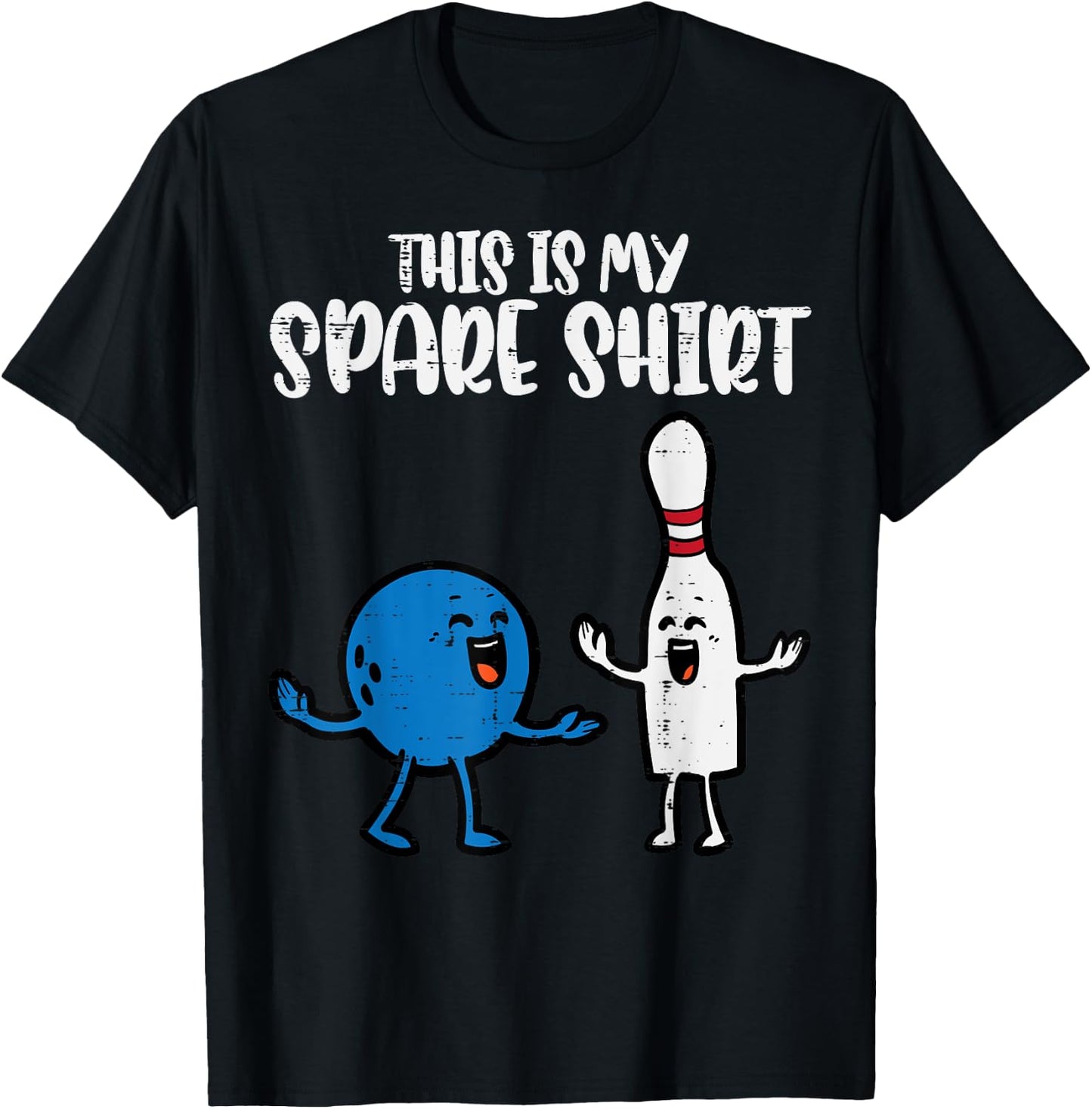 Bowling This Is My Spare Shirt Bowler Kids Boys Girl Toddler T-Shirt - T-Shirt | Black