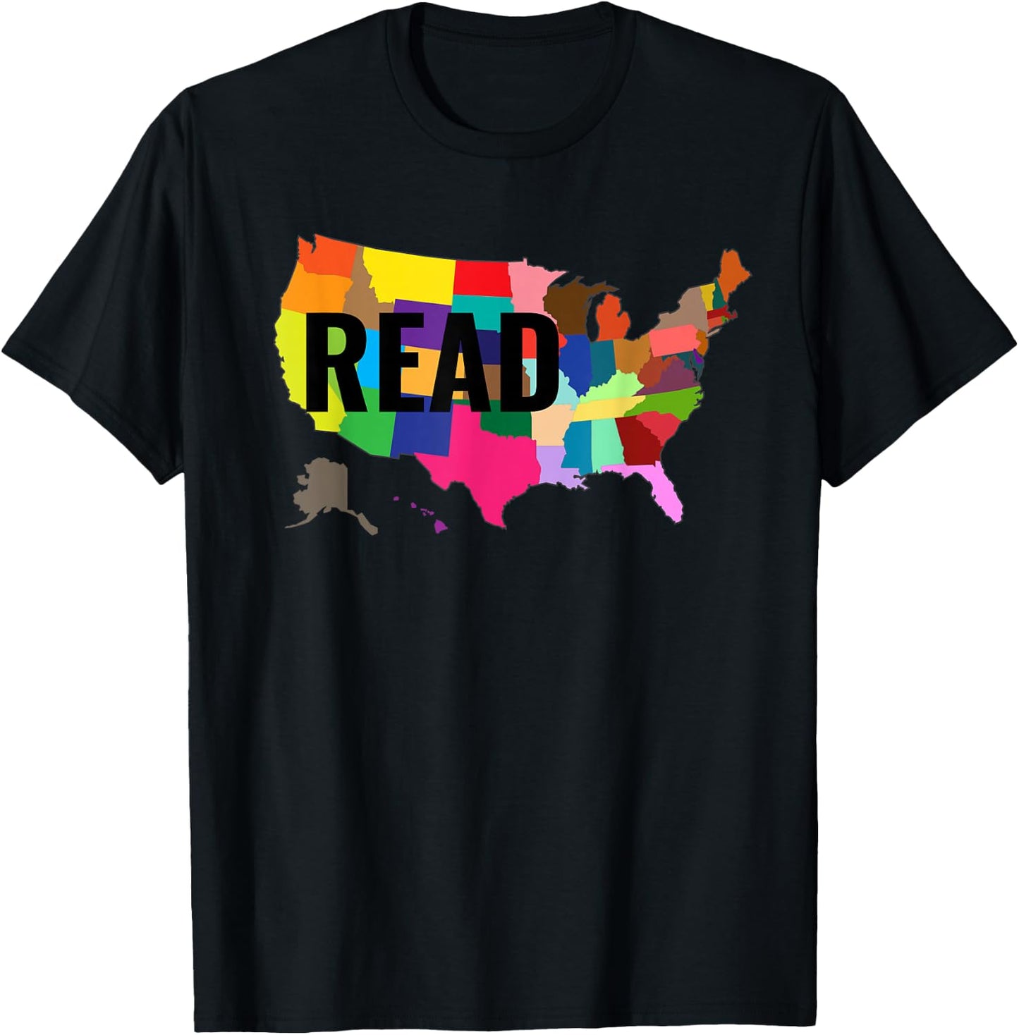National Read America Shirt United States Read Books T-Shirt - T-Shirt | Black