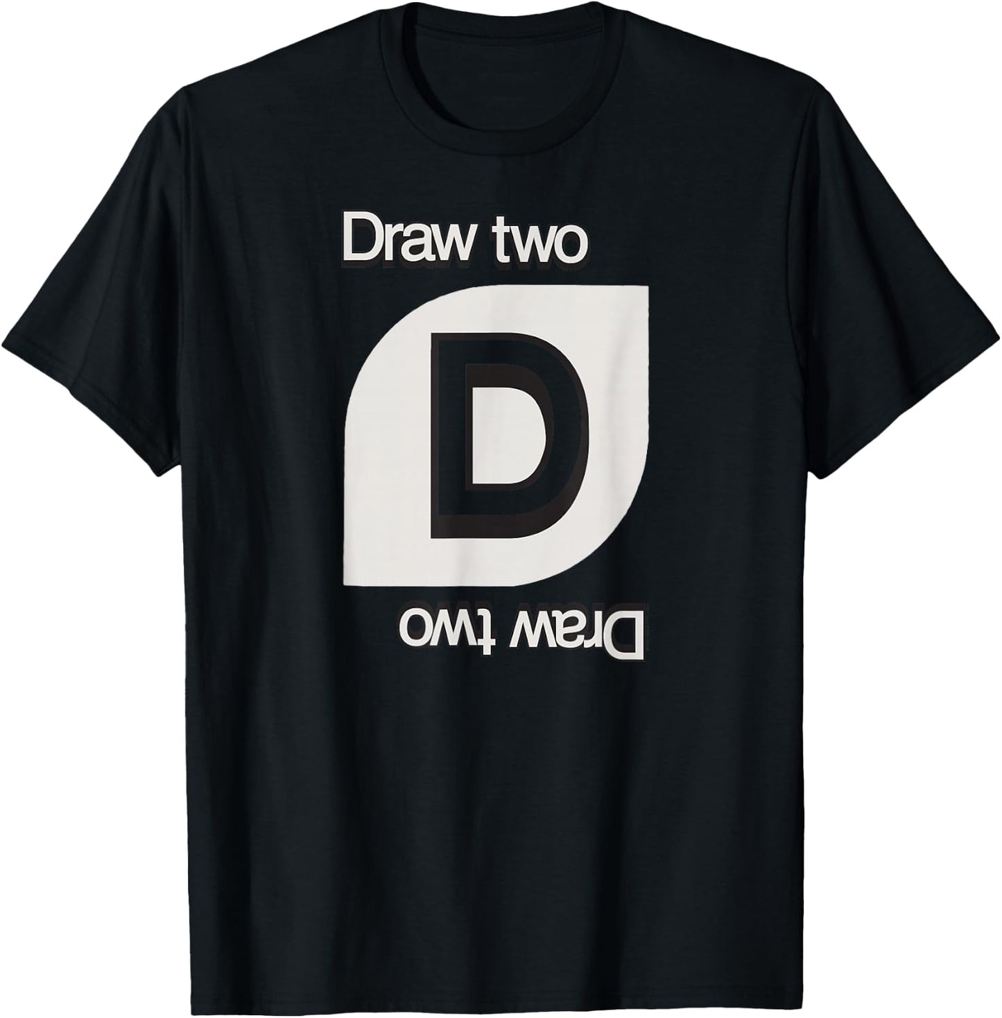 UNO - Draw Two Card T-Shirt - T-Shirt | Black