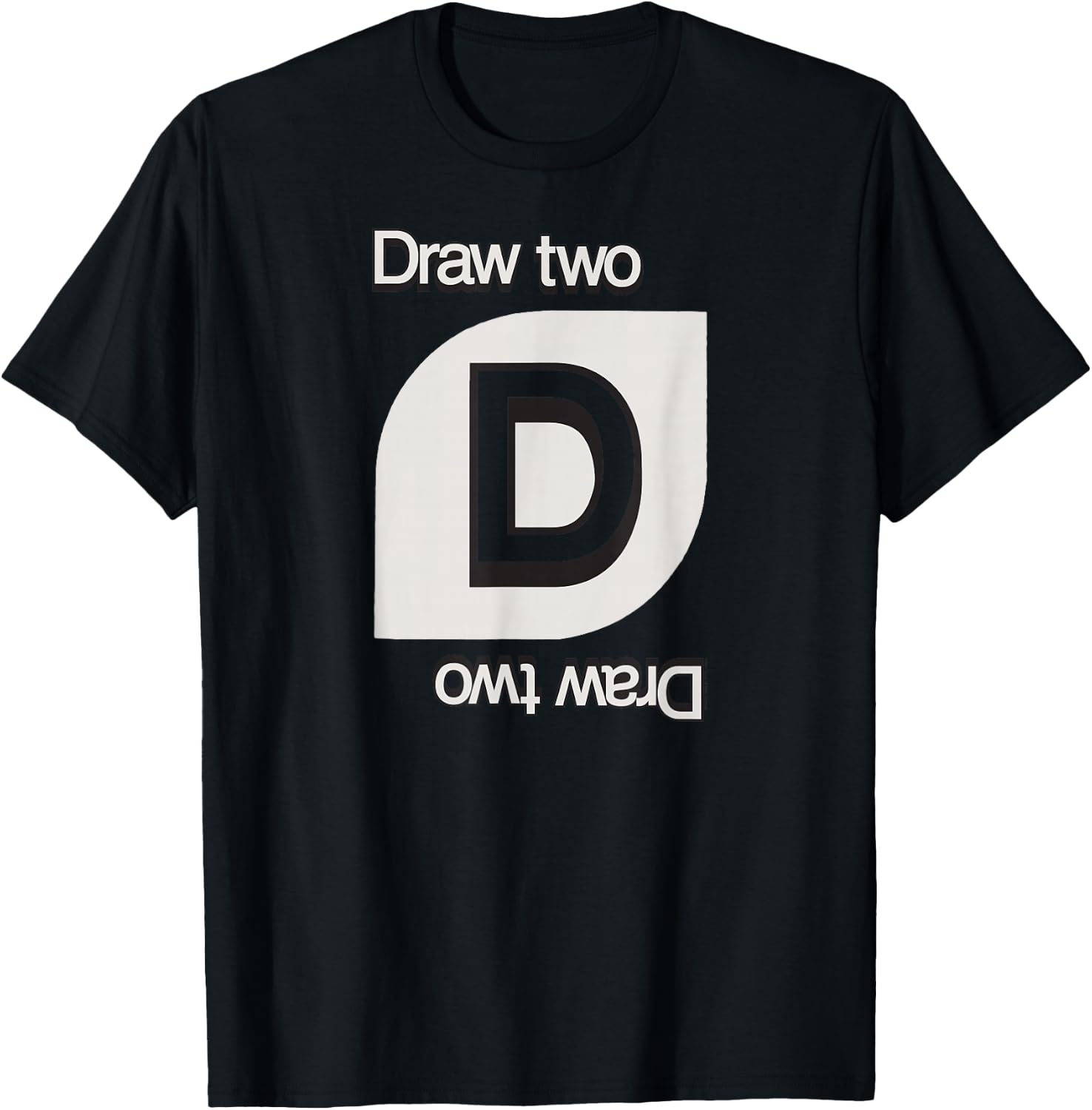 UNO - Draw Two Card T-Shirt - T-Shirt | Black