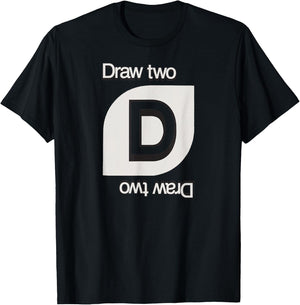 UNO - Draw Two Card T-Shirt - T-Shirt | Black
