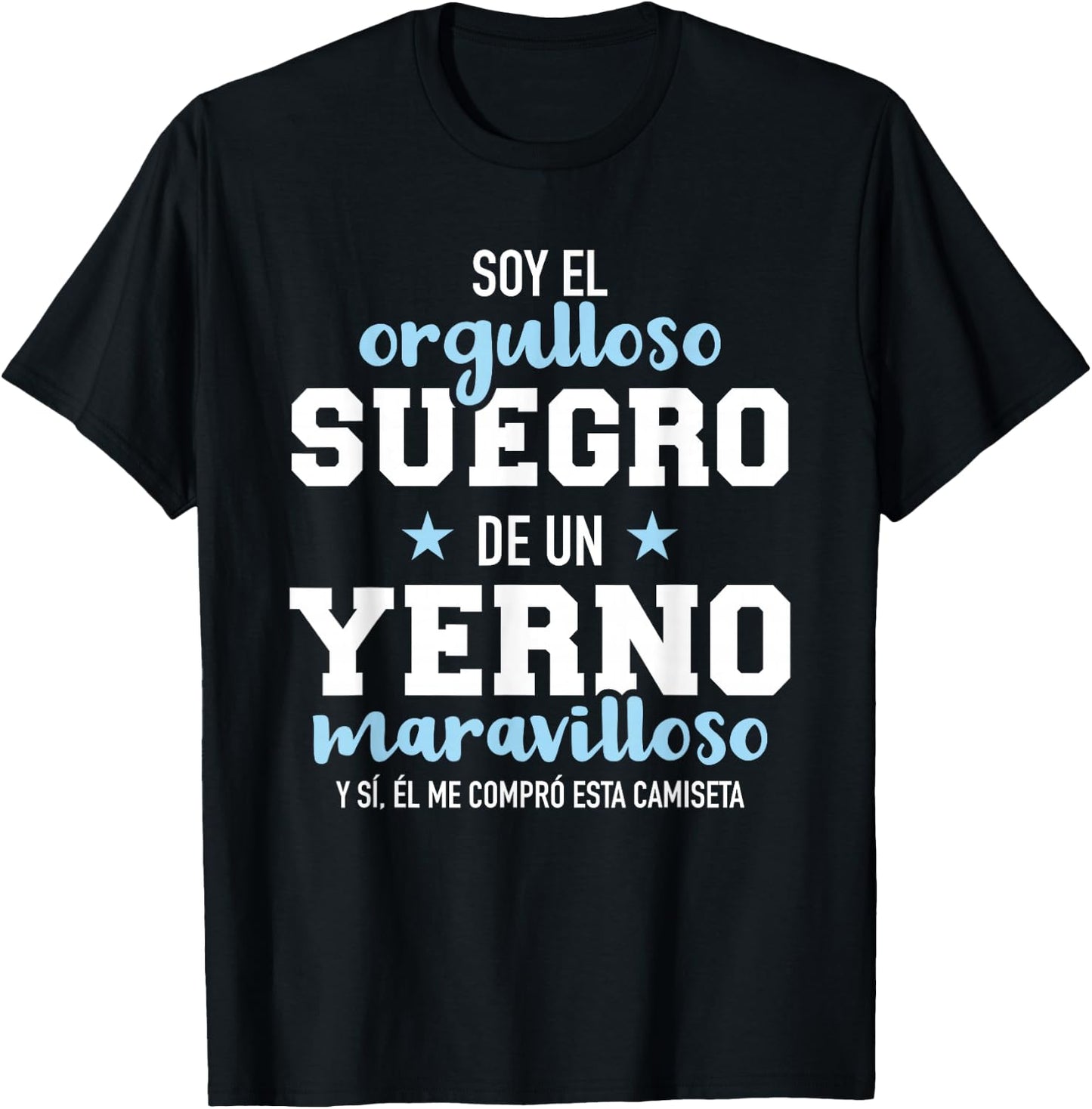 Orgulloso suegro de un yerno maravilloso T-Shirt - T-Shirt | Black