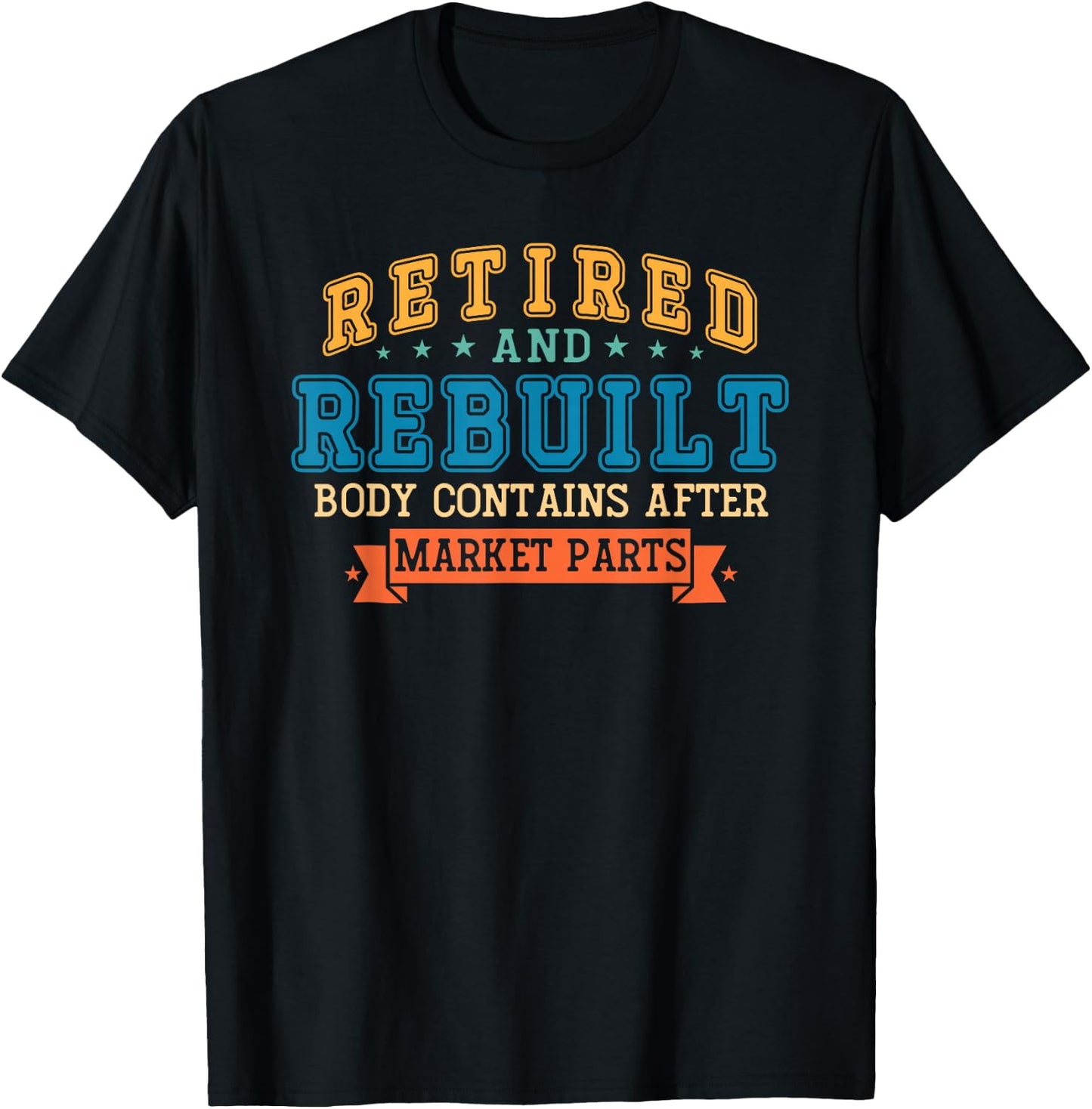 Retired And Rebuilt Body Contains Aftermarket Parts Titanium T-Shirt - T-Shirt | Black