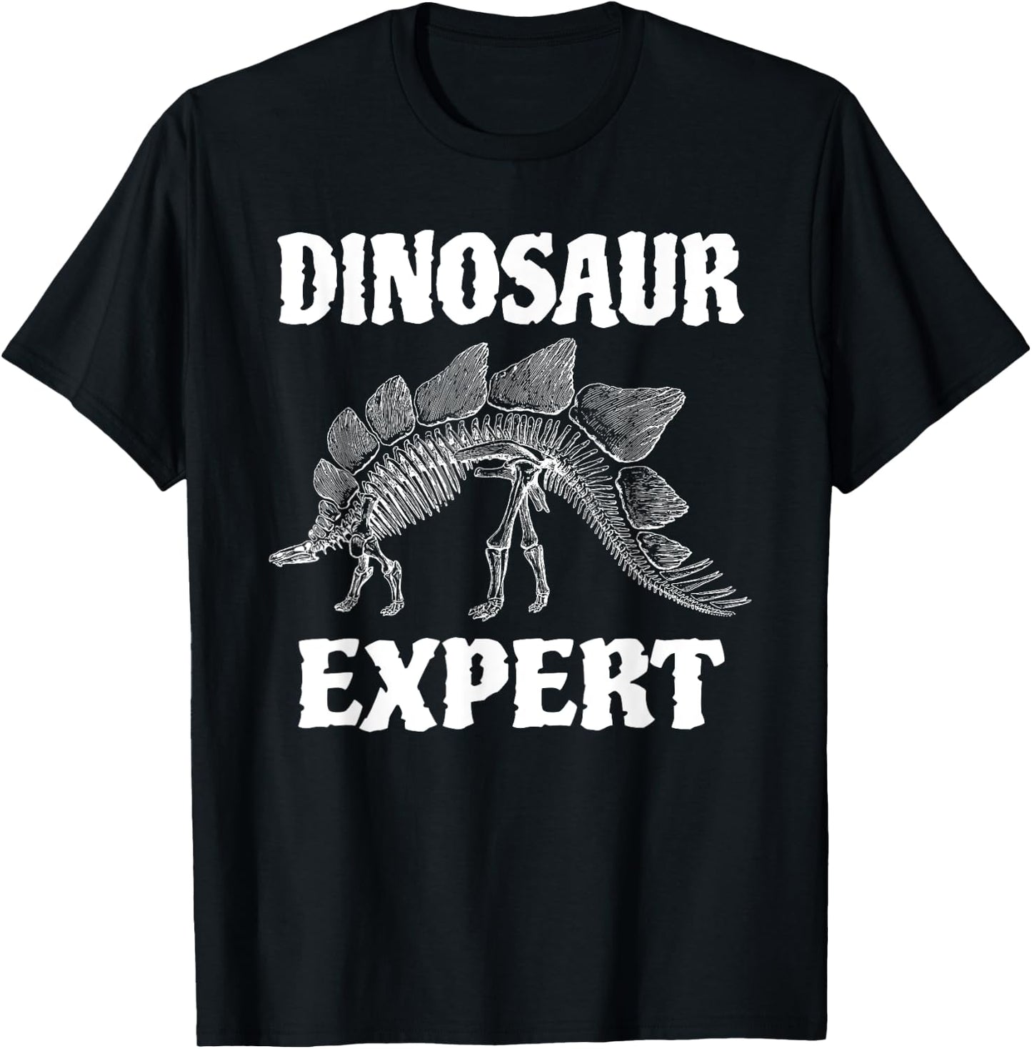 Dinosaurs Expert Paleontologist Fossil Hunter Skeleton T-Shirt - T-Shirt | Black