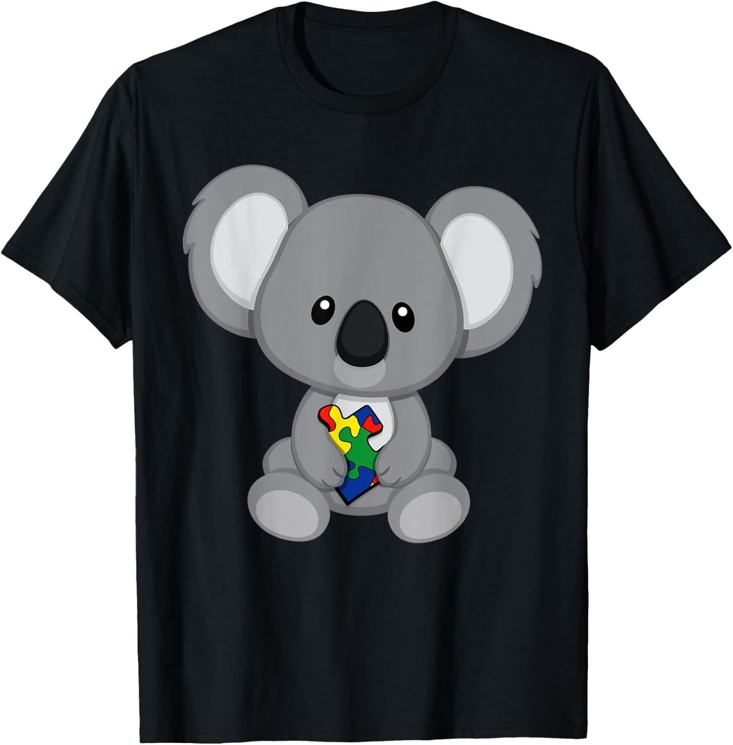 Koala Bear Autism Awareness T-Shirt - T-Shirt | Black