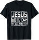 Jesus Is The Answer Jesus T-Shirt - T-Shirt | Black