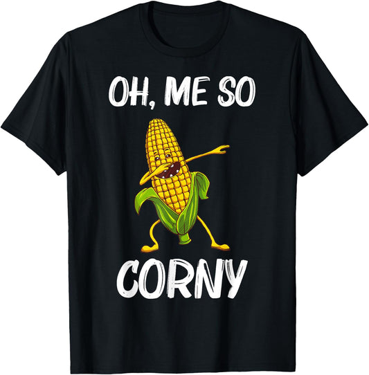 Funny Corn Gift Women Corn On The Cob Costume Farmer T-Shirt - T-Shirt | Black