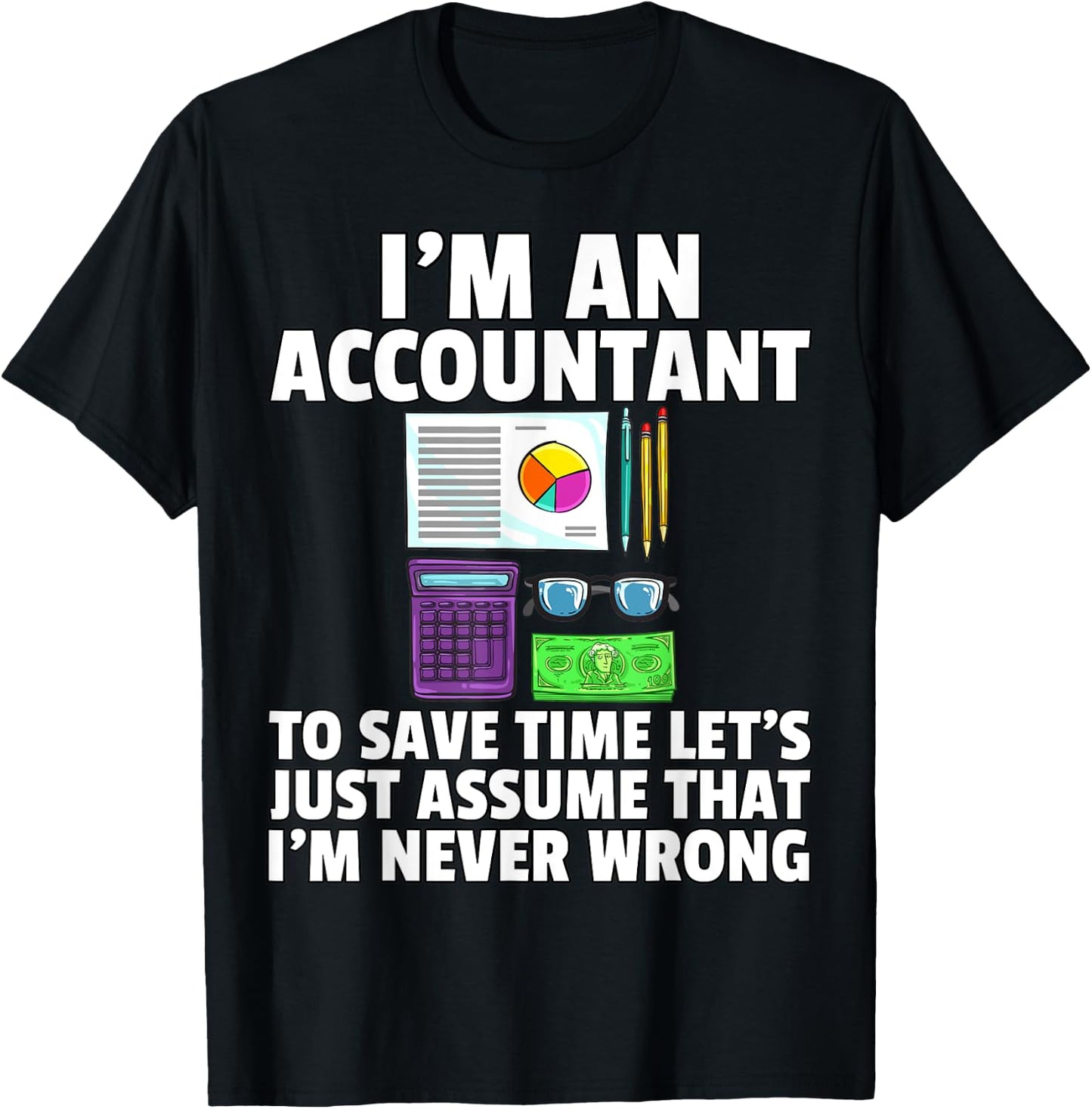CPA Bookkeeping Gift Accountant Bookkeeper T-Shirt - T-Shirt | Black