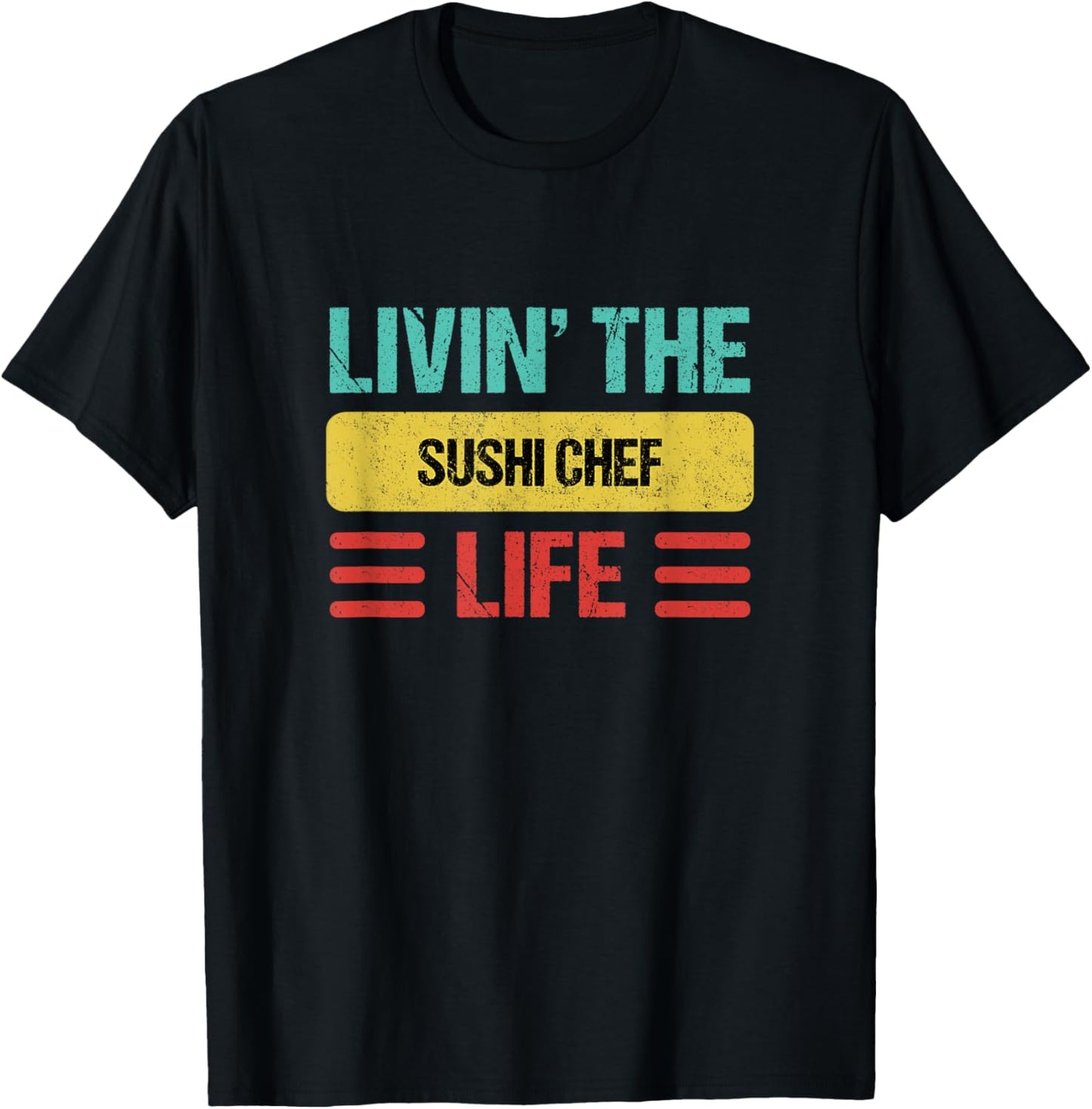 Sushi Chef T-Shirt - T-Shirt | Black