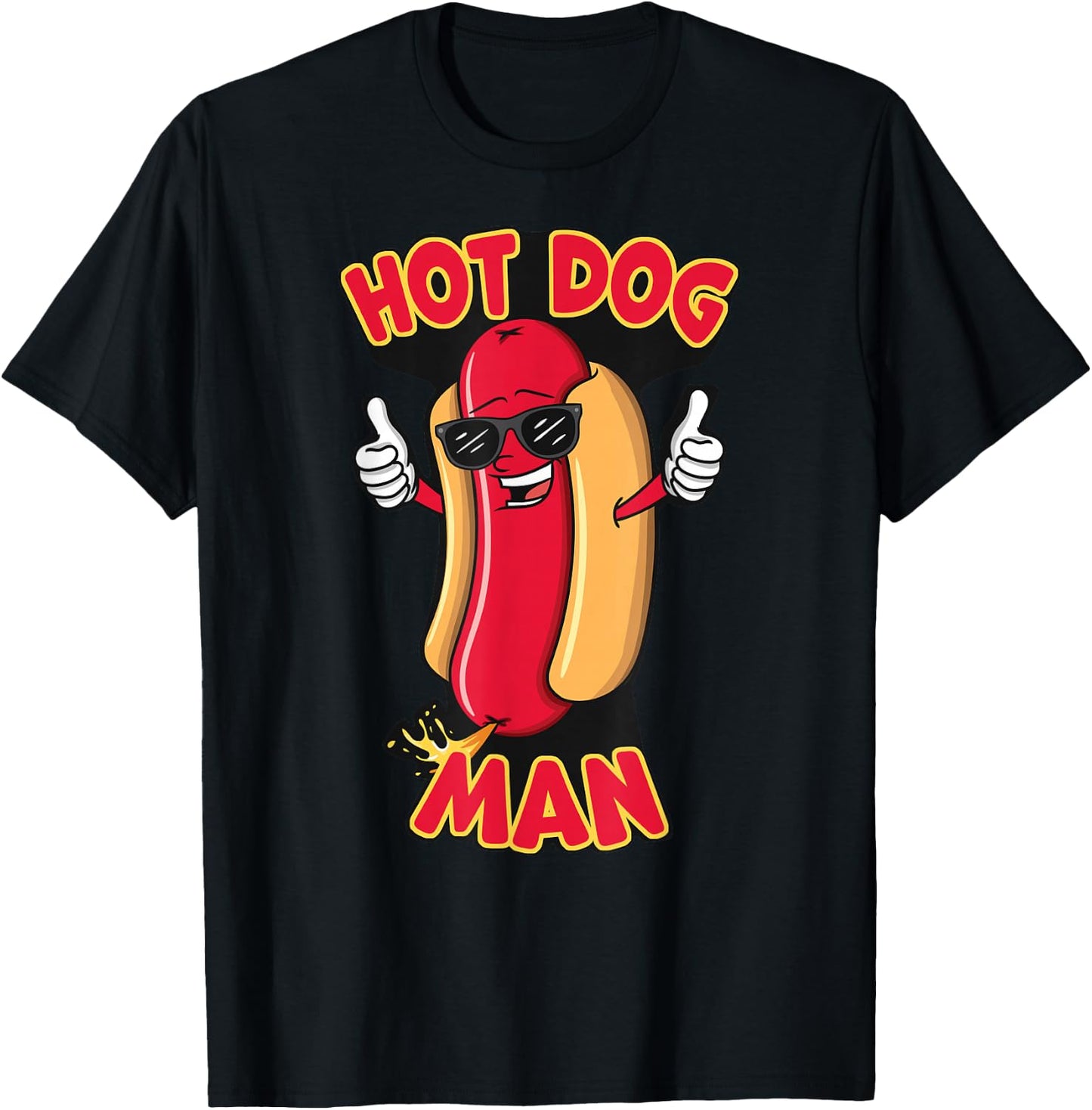 Funny Hot Dog Maker - Hot Dog Man T-Shirt - T-Shirt | Black