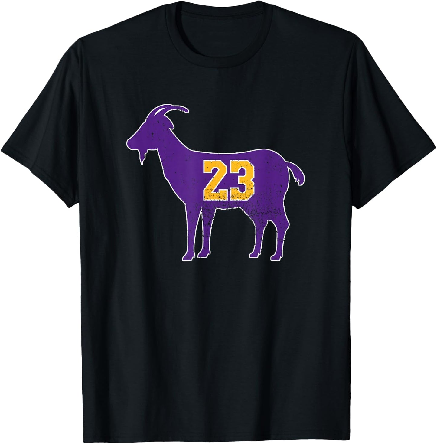 Vintage Goat 23 Distressed T-Shirt - T-Shirt | Black
