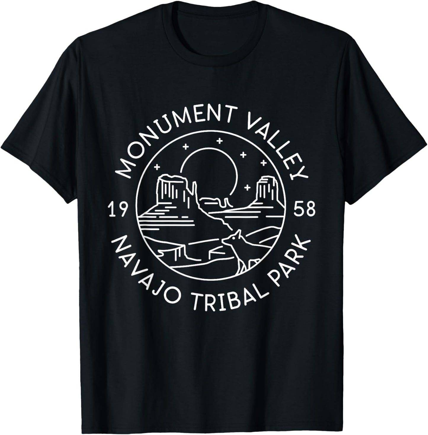 Monument Valley Navajo Tribal Park 1958 Arizona Utah T-Shirt - T-Shirt | Black
