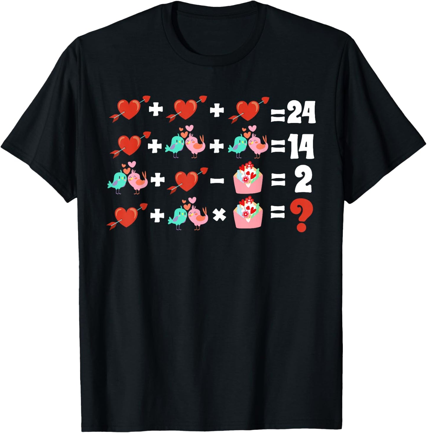Order Of Operations Quiz Funny Valentine Math Teacher 2024 T-Shirt - T-Shirt | Black